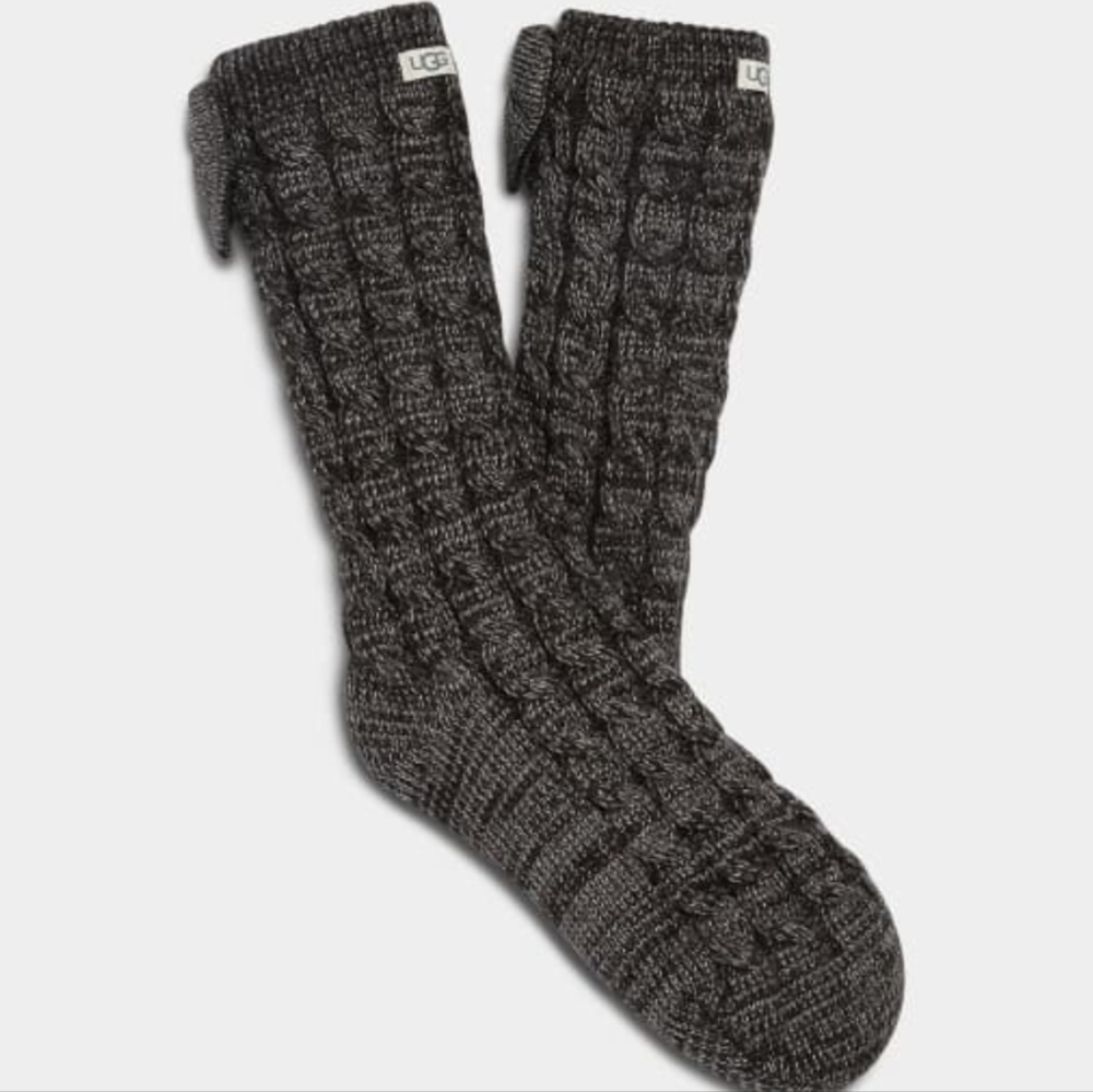 SocksLaila Bow Fleece Lined Sock